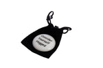 Hugs in a Can White Stone in Black Velvet Pouch Consider Yourself Hugged Hug Hugs in a Can