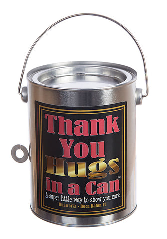 Hugs in a Can Thank You Hugs in a Can Hug best gift, best bear hug, paint can teddybear hug