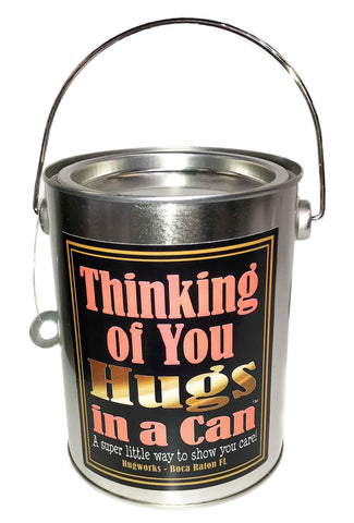 Thinking of You Hugs in a Can, best gift idea, teddy bear hugs in a paint can.