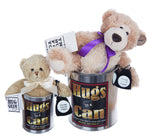 Hugs in a Can Big Hugs and Little Hug Can Teddybear hug gift
